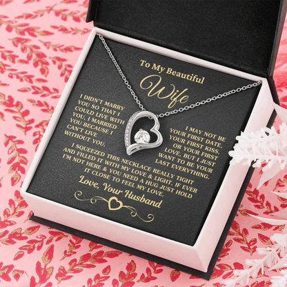 TO MY WIFE - GIFT FROM HUSBAND Forever Love Necklace