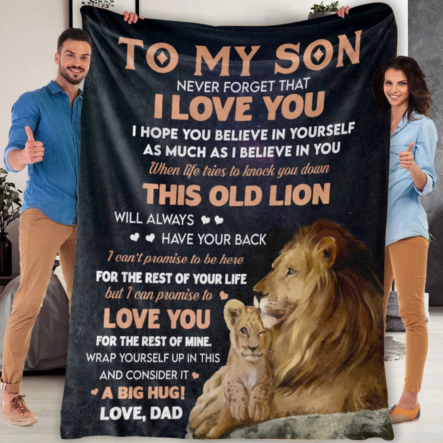 Special Gift For Daughter Blanket - From Dad