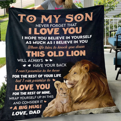 Special Gift For Daughter Blanket - From Dad