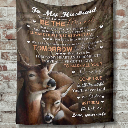 Special Gift For Husband Blanket - From Wife