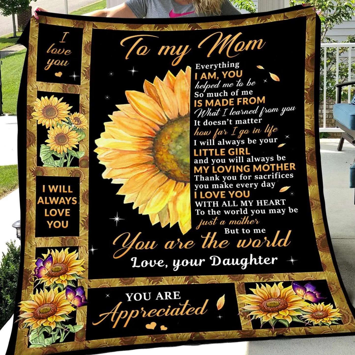 Special Gift For Mom Blanket - From Daughter
