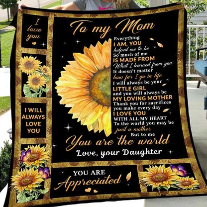 Special Gift For Mom Blanket - From Daughter