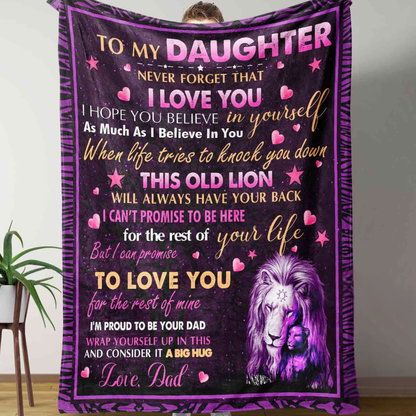 Special Gift For Daughter Blanket - From Dad