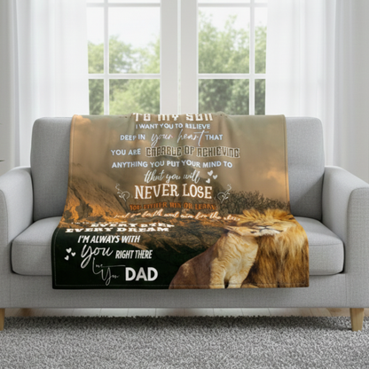 Cozy Love Blanket for My Son – Warm Embrace from Dad