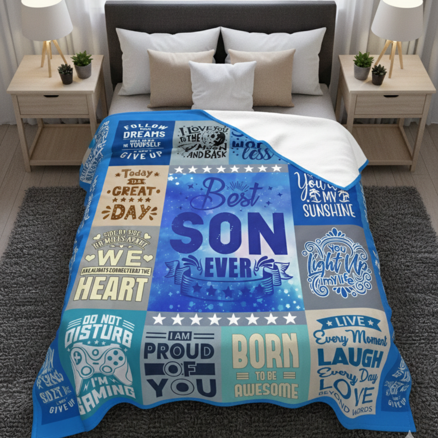 To My Son Blanket – Carries All My Love From Dad