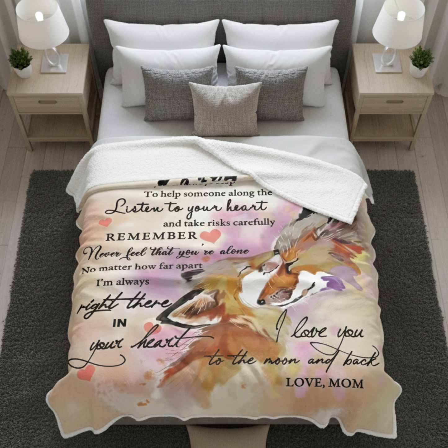 To My Son Blanket – Wrapped in Love, Always from Mom (SKUB12-131)