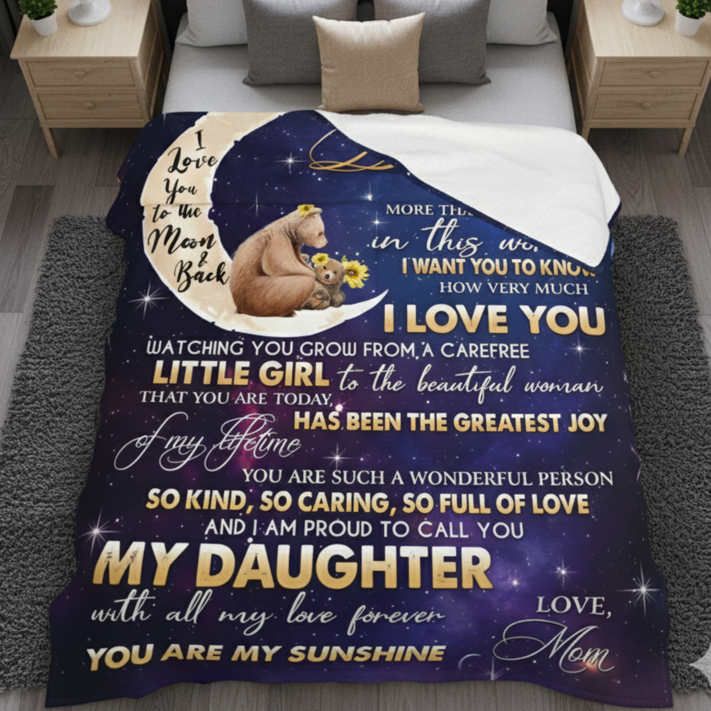 For My Precious Daughter Blanket – Hugs From Mom