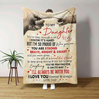 Special Gift For Daughter Blanket - From Dad