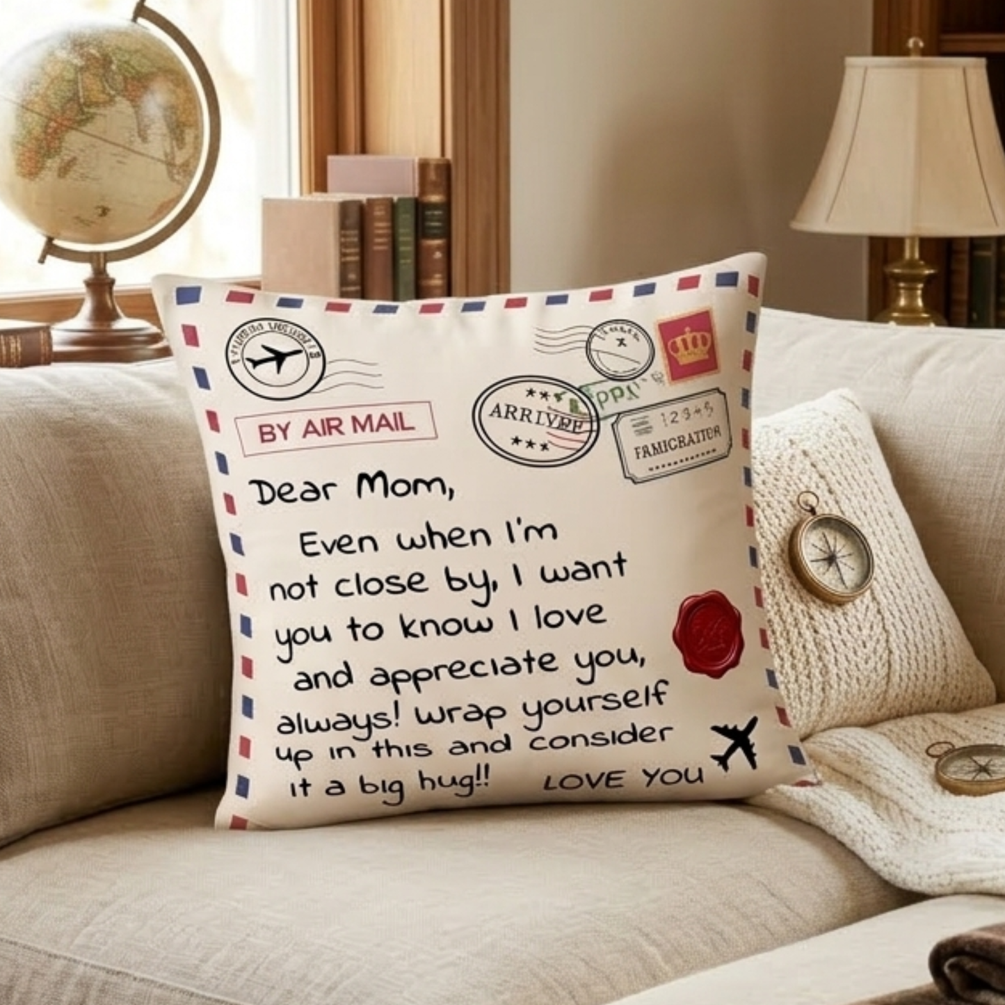 To My Dear Mom Pillow – A Cozy Love Gift From Son/Daughter