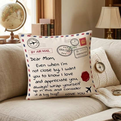 To My Dear Mom Pillow – A Cozy Love Gift From Son/Daughter