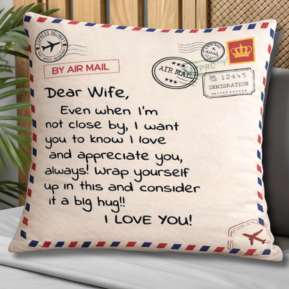 To My Wife Pillow – A Love Letter From Husband