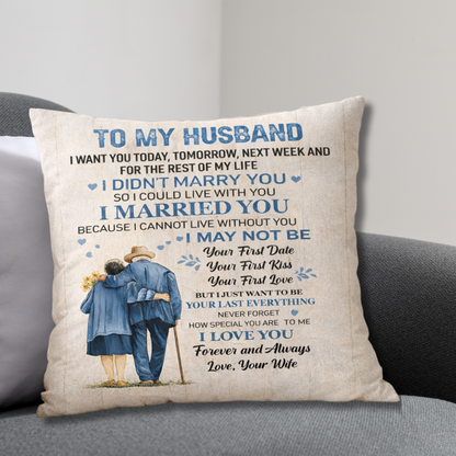 To My Husband Pillow – A Little Love From Wife (SKU2602-03)