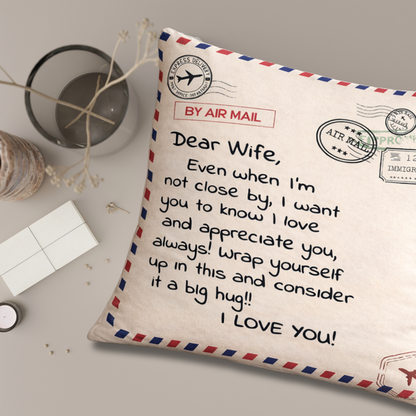 To My Wife Pillow – A Love Letter From Husband
