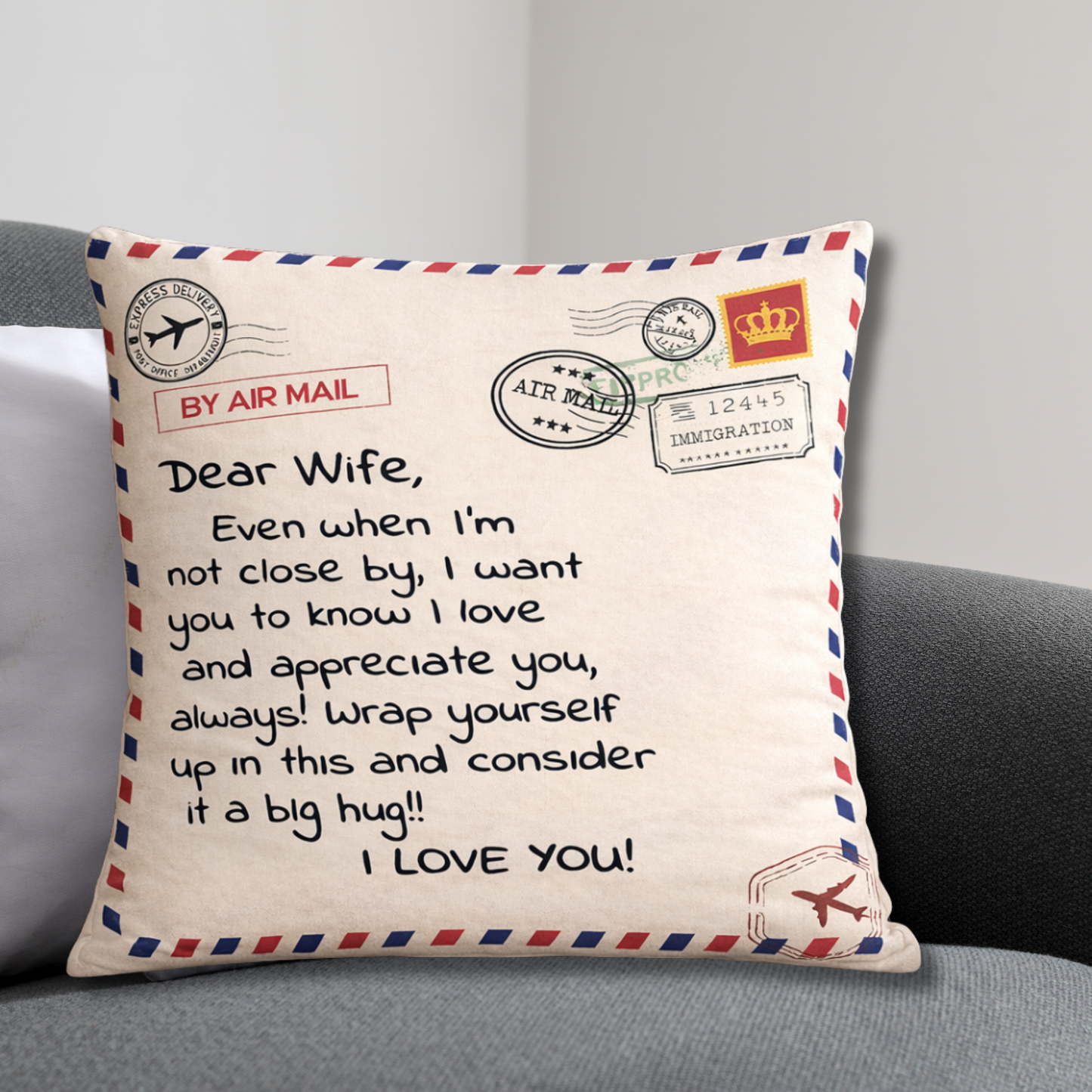 To My Wife Pillow – A Love Letter From Husband