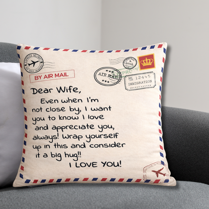 To My Wife Pillow – A Love Letter From Husband