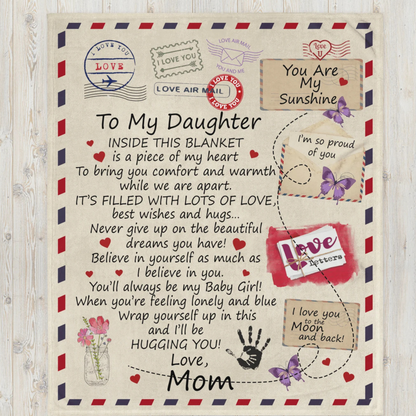 Special Gift For Daughter Blanket - From Mom