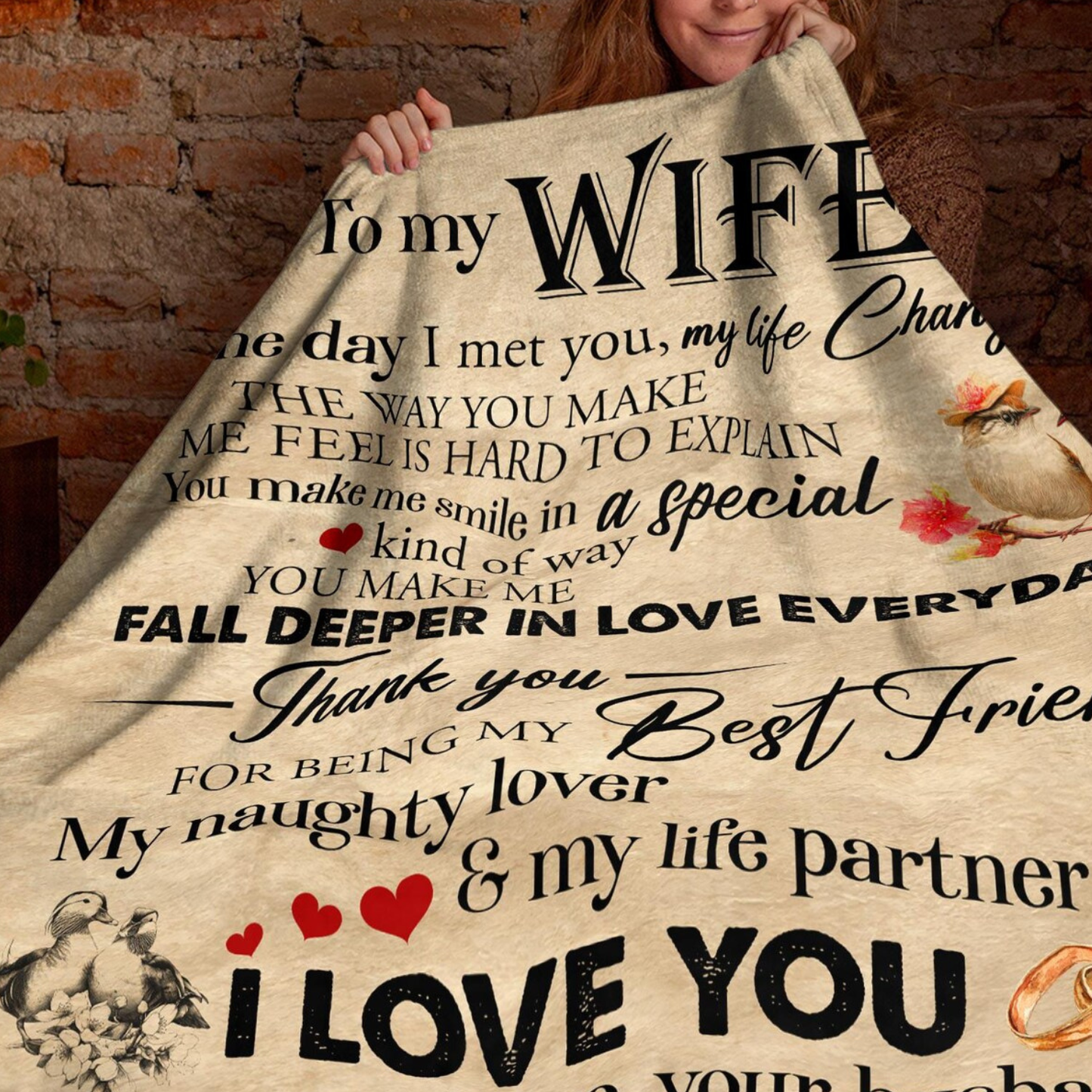 Special Gift For Wife Blanket - From Husband