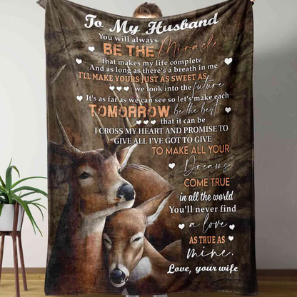 Special Gift For Husband Blanket - From Wife