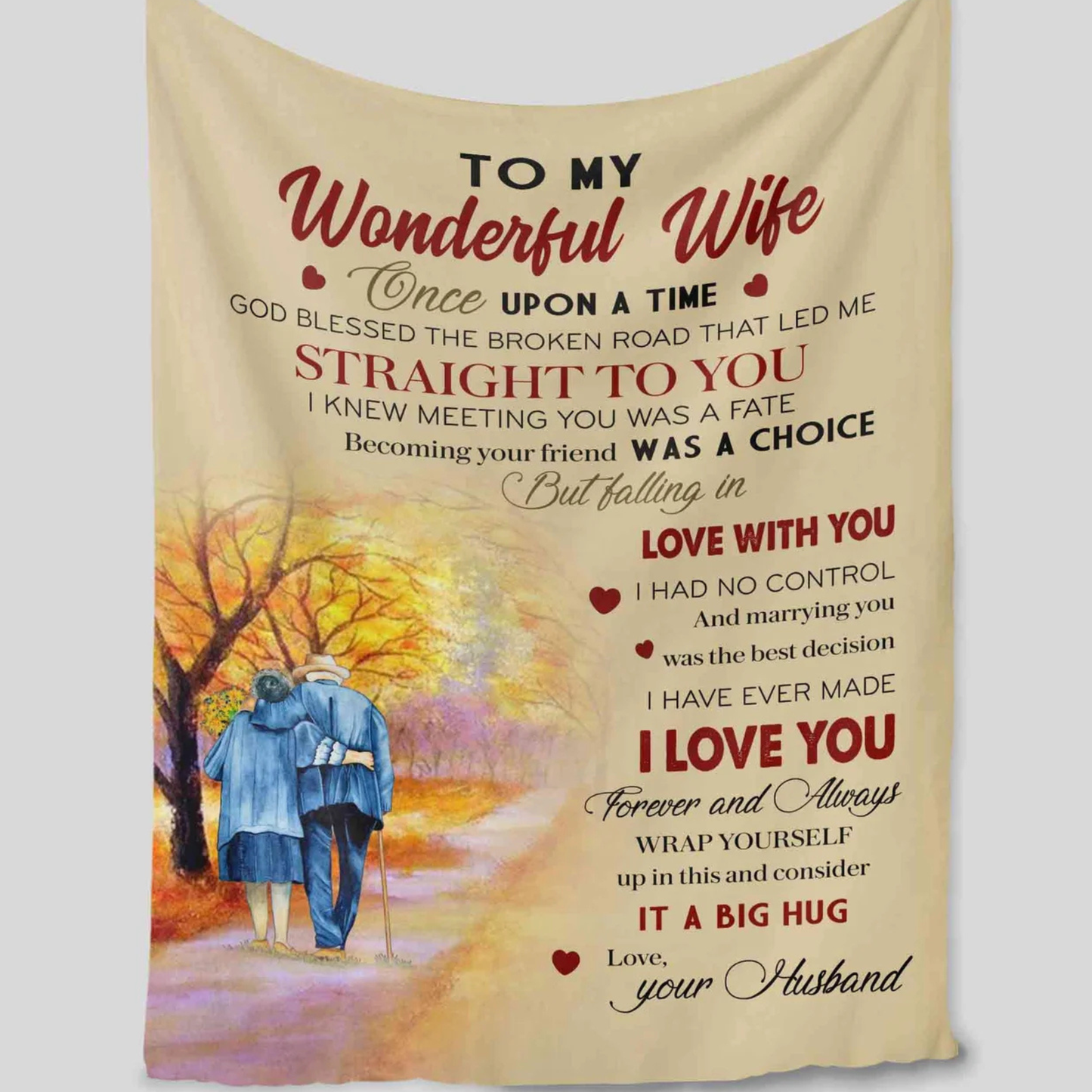 Special Gift For Wife Blanket - From Husband