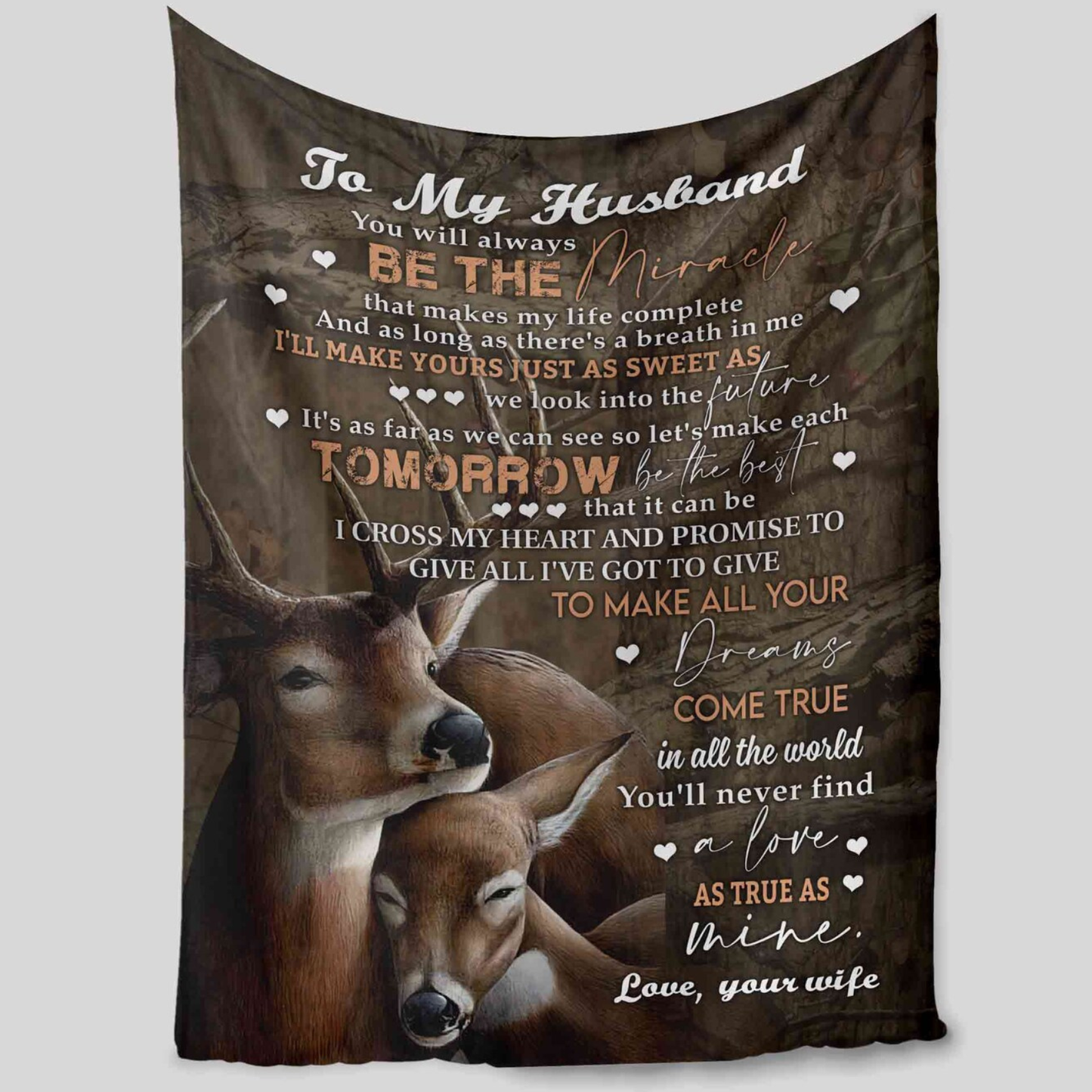 Special Gift For Husband Blanket - From Wife