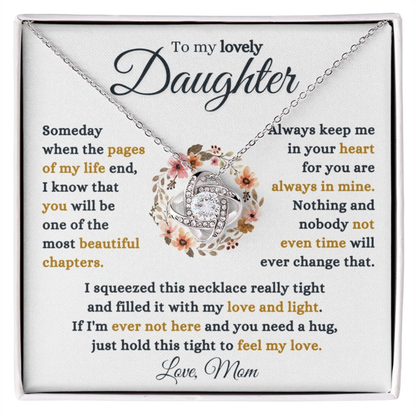 GIFT TO MY DAUGHTER FROM MOM - Premium Love Knot Necklace