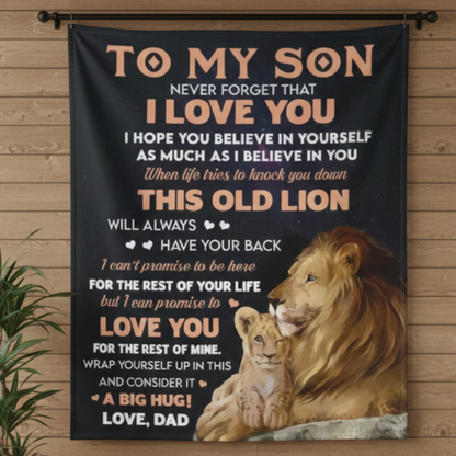 Special Gift For Daughter Blanket - From Dad