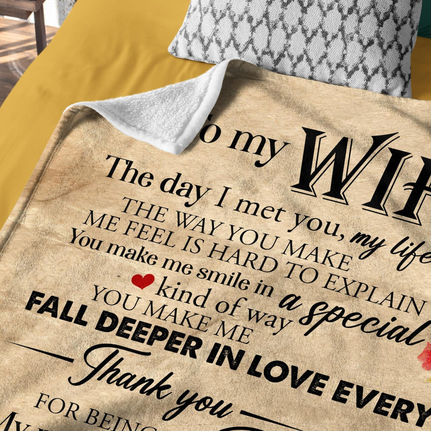 Special Gift For Wife Blanket - From Husband