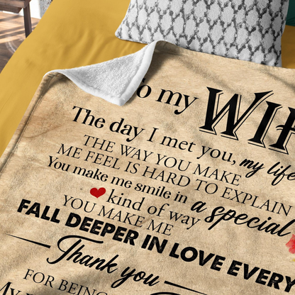 Special Gift For Wife Blanket - From Husband