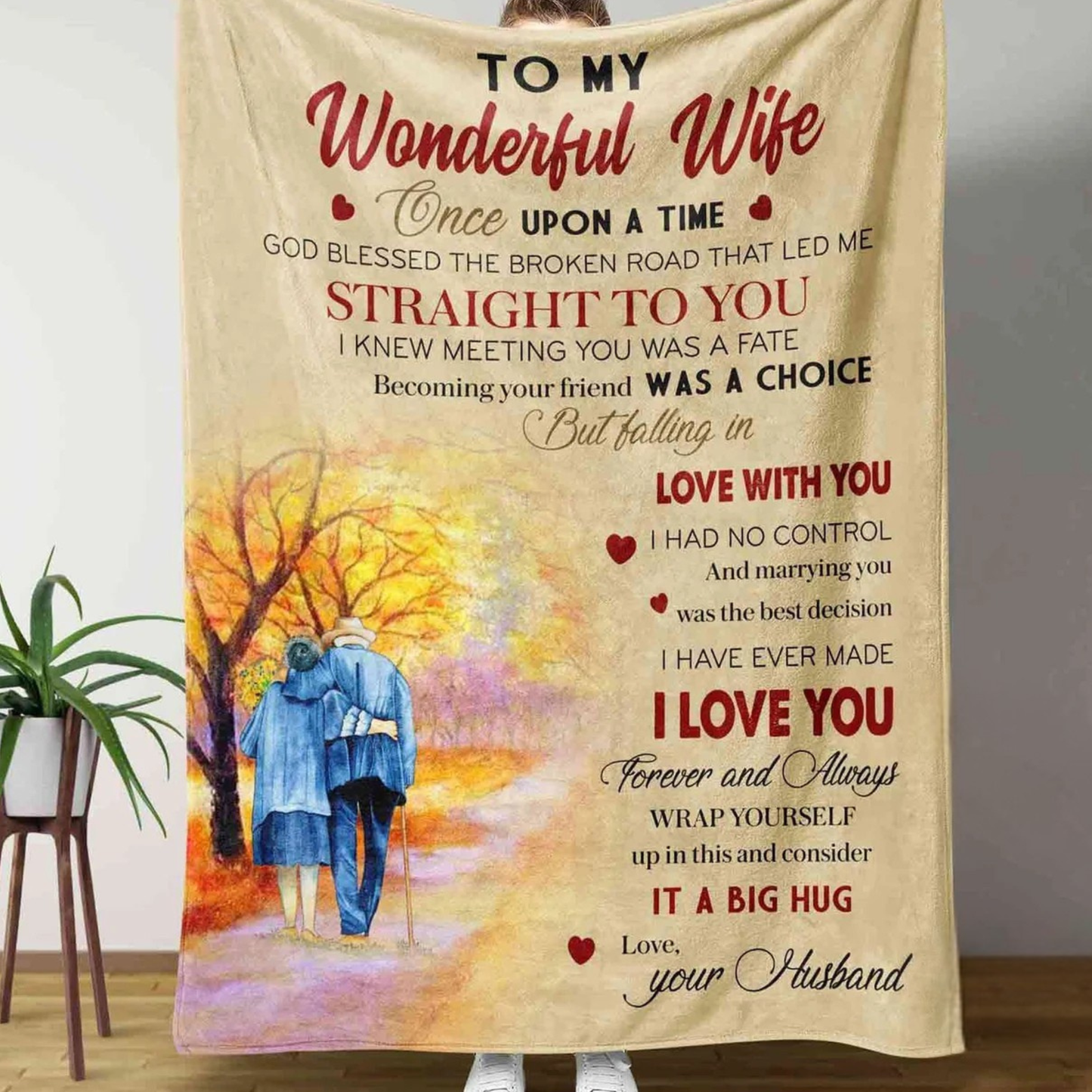 Special Gift For Wife Blanket - From Husband
