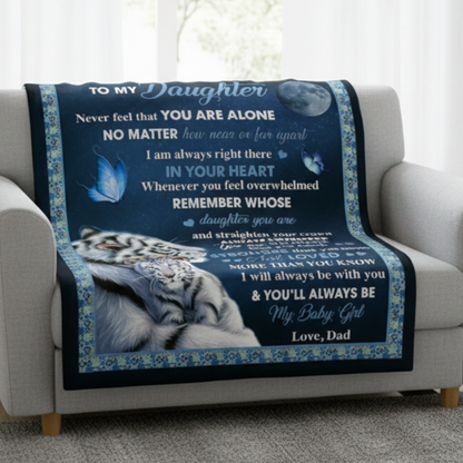 For My Daughter Blanket – A Heartfelt Hug Sent with Love From Dad