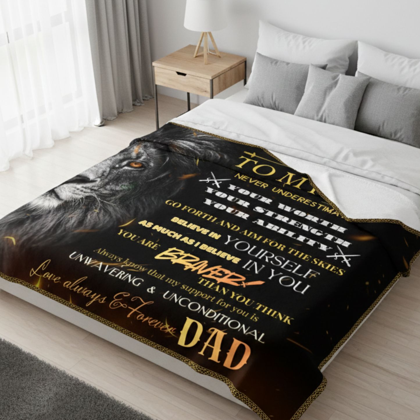 To My Son Blanket – Heartfelt Warmth From Dad