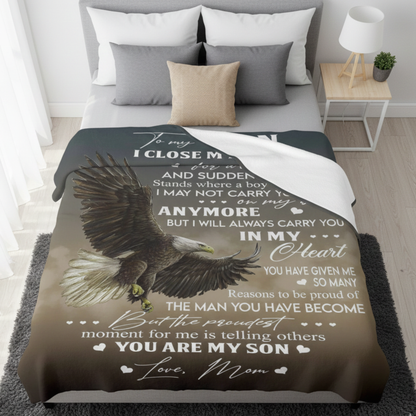 To My Son Blanket – Heartfelt Warmth From Mom