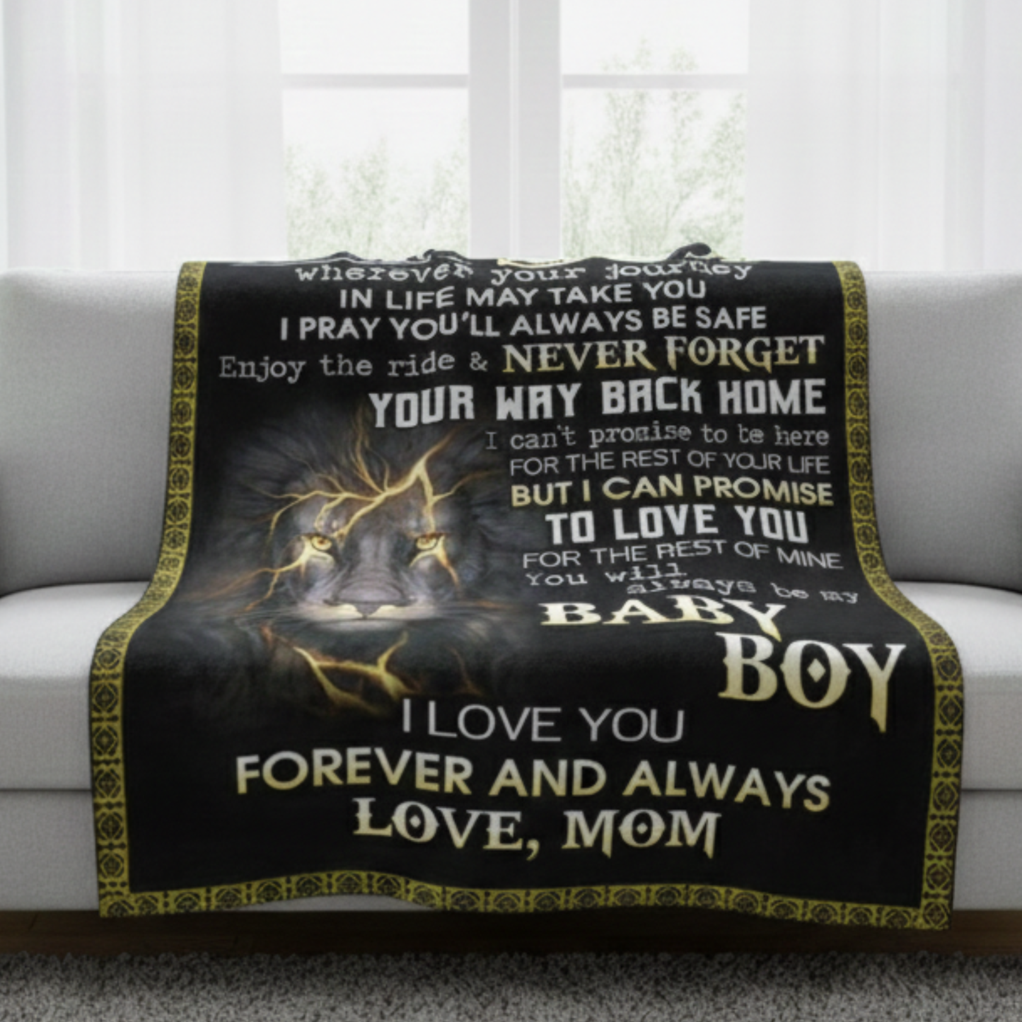 Special Gift For Son Blanket - A Soft Warmth From Mom