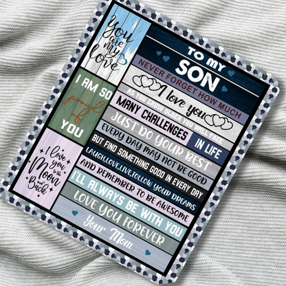Special Gift For Son Blanket - From Mom