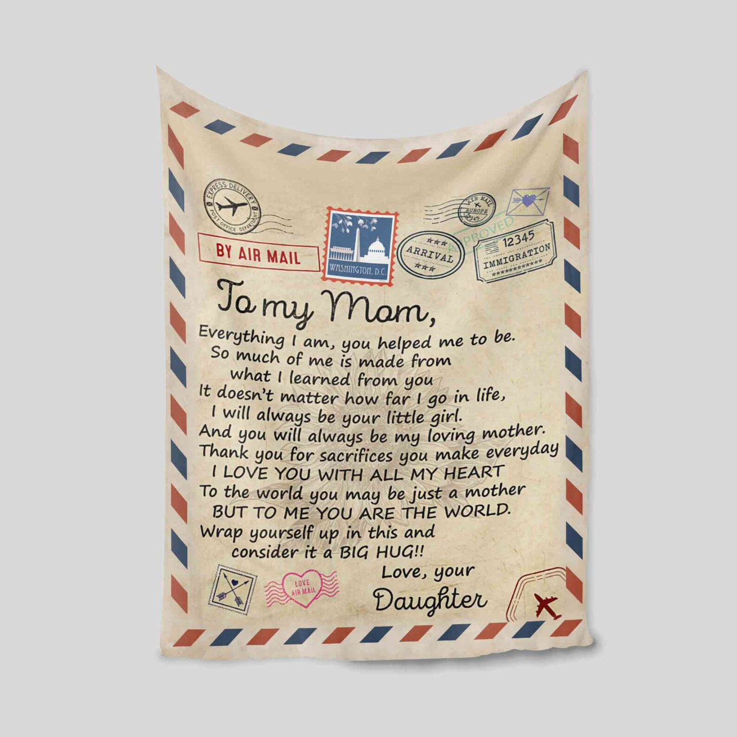 Special Gift For Mom Blanket - From Daughter