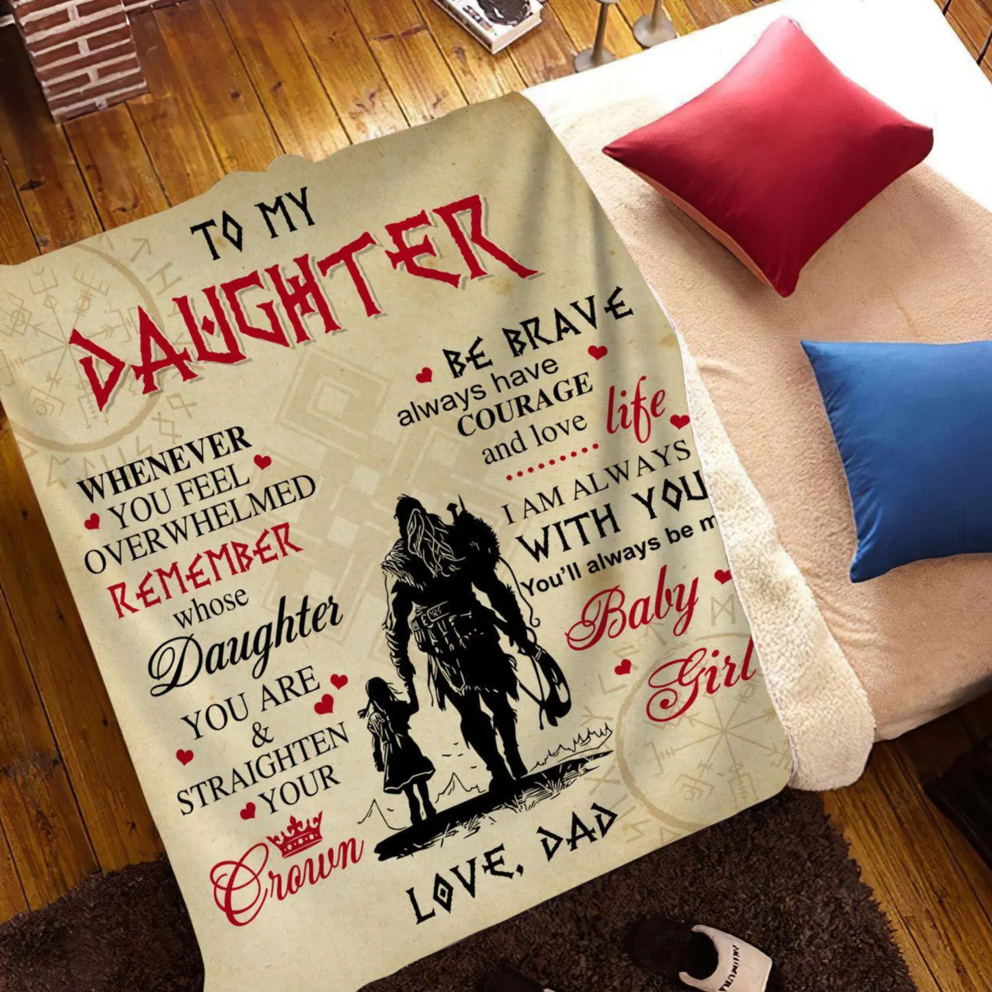 Special Gift For Daughter Blanket - From Dad