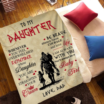 Special Gift For Daughter Blanket - From Dad
