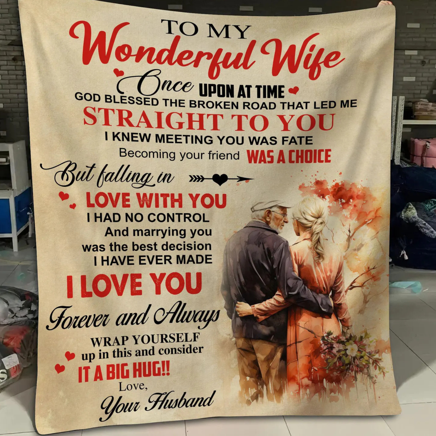 Special Gift For Wife Blanket - From Husband