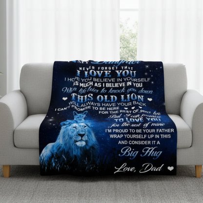 A Gift to Daughter Blanket – Wrapped in Love from Dad