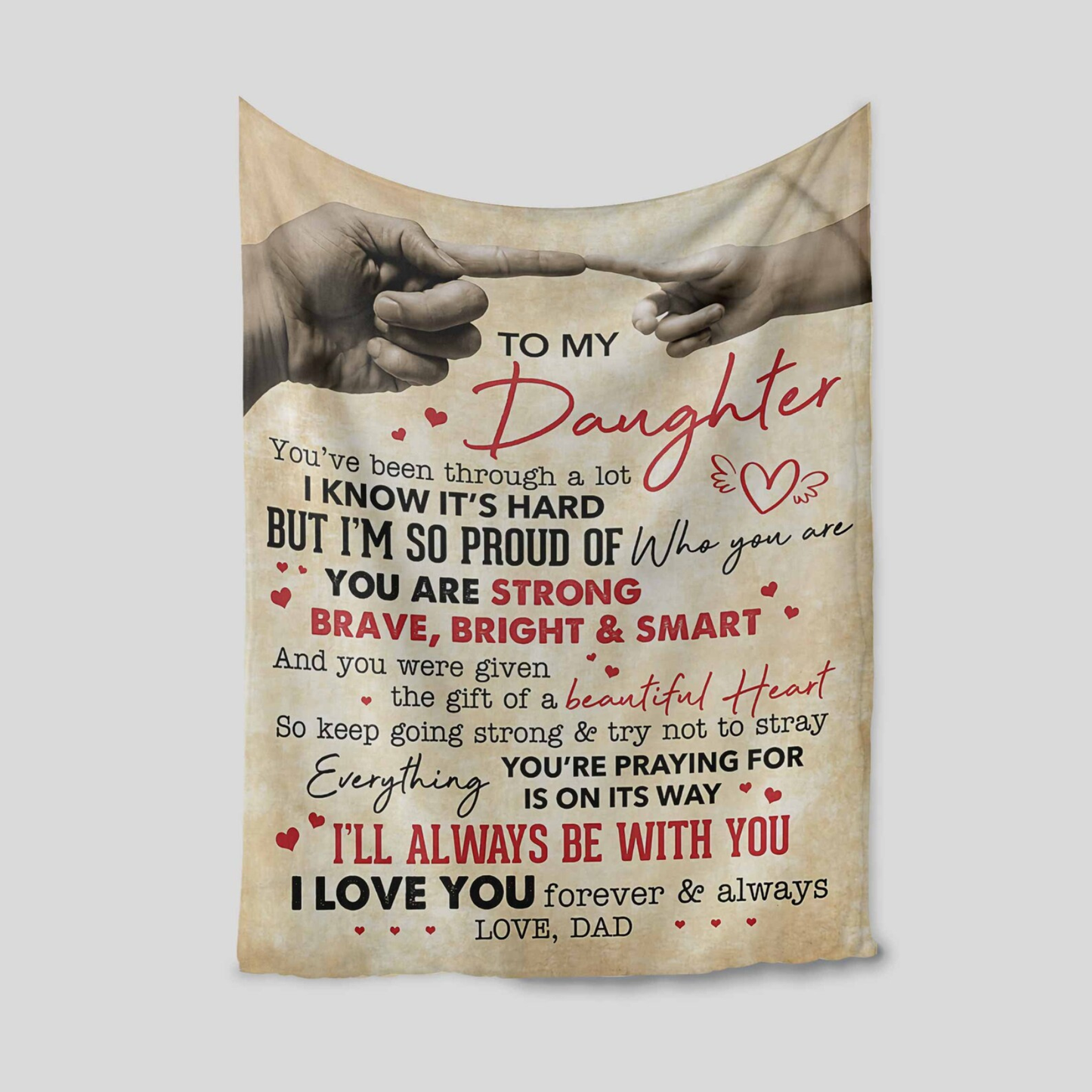 Special Gift For Daughter Blanket - From Dad