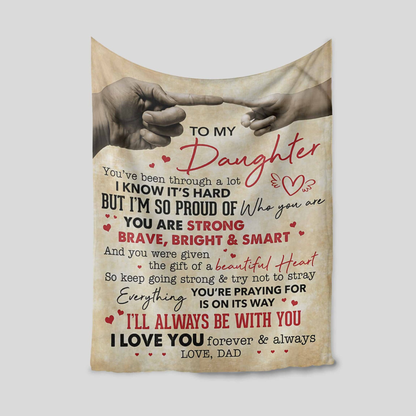 Special Gift For Daughter Blanket - From Dad