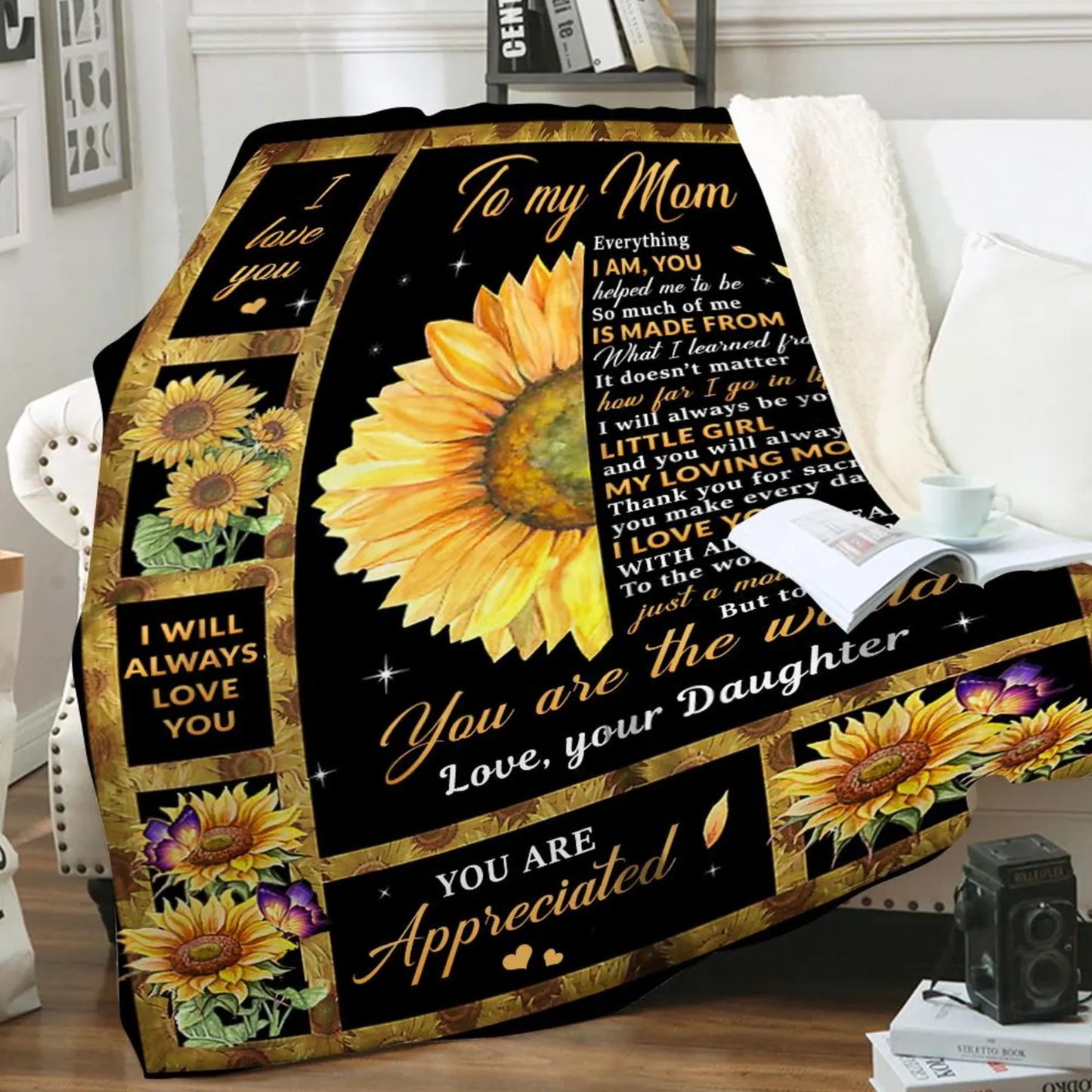 Special Gift For Mom Blanket - From Daughter