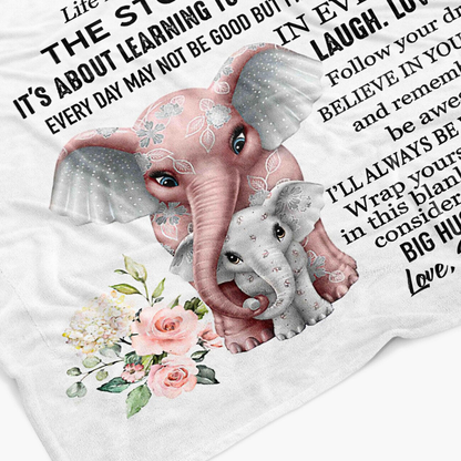 Special Gift For Daughter Blanket - A Snuggle From Mom