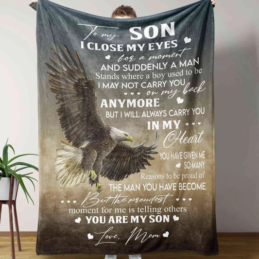 To My Son Blanket – Heartfelt Warmth From Mom