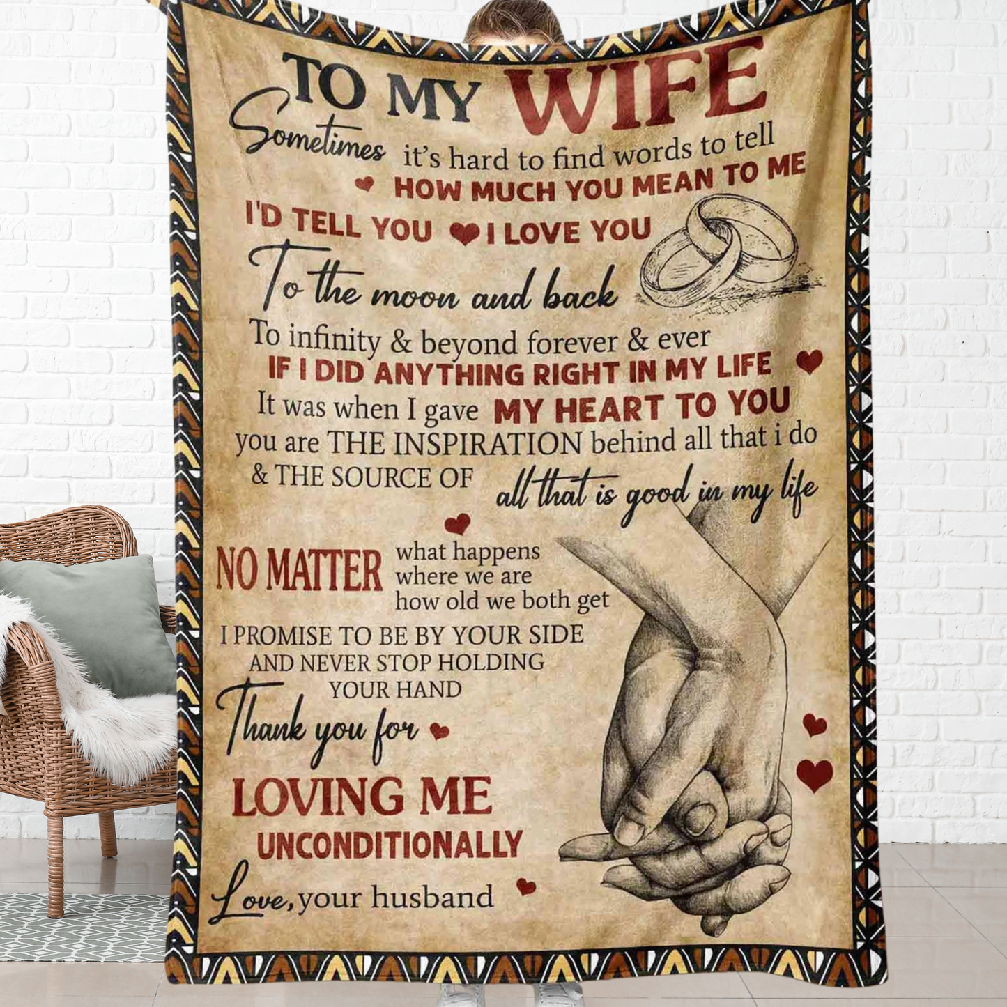 Special Gift For Wife Blanket - From Husband