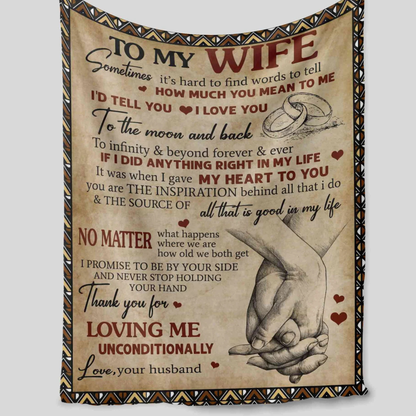Special Gift For Wife Blanket - From Husband