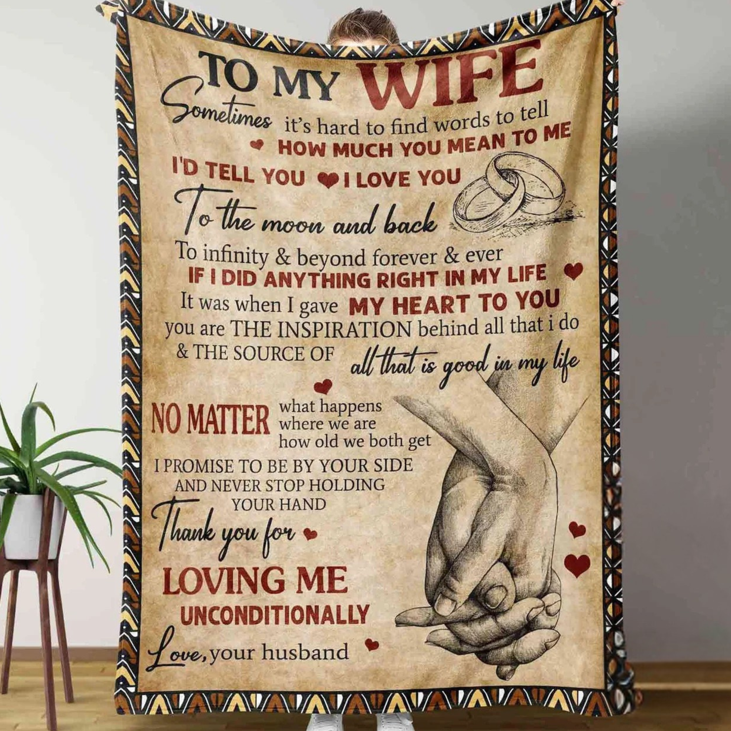 Special Gift For Wife Blanket - From Husband