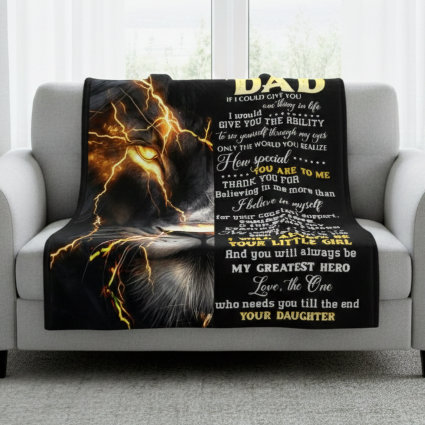 Special Gift For Dad Blanket - From Daughter