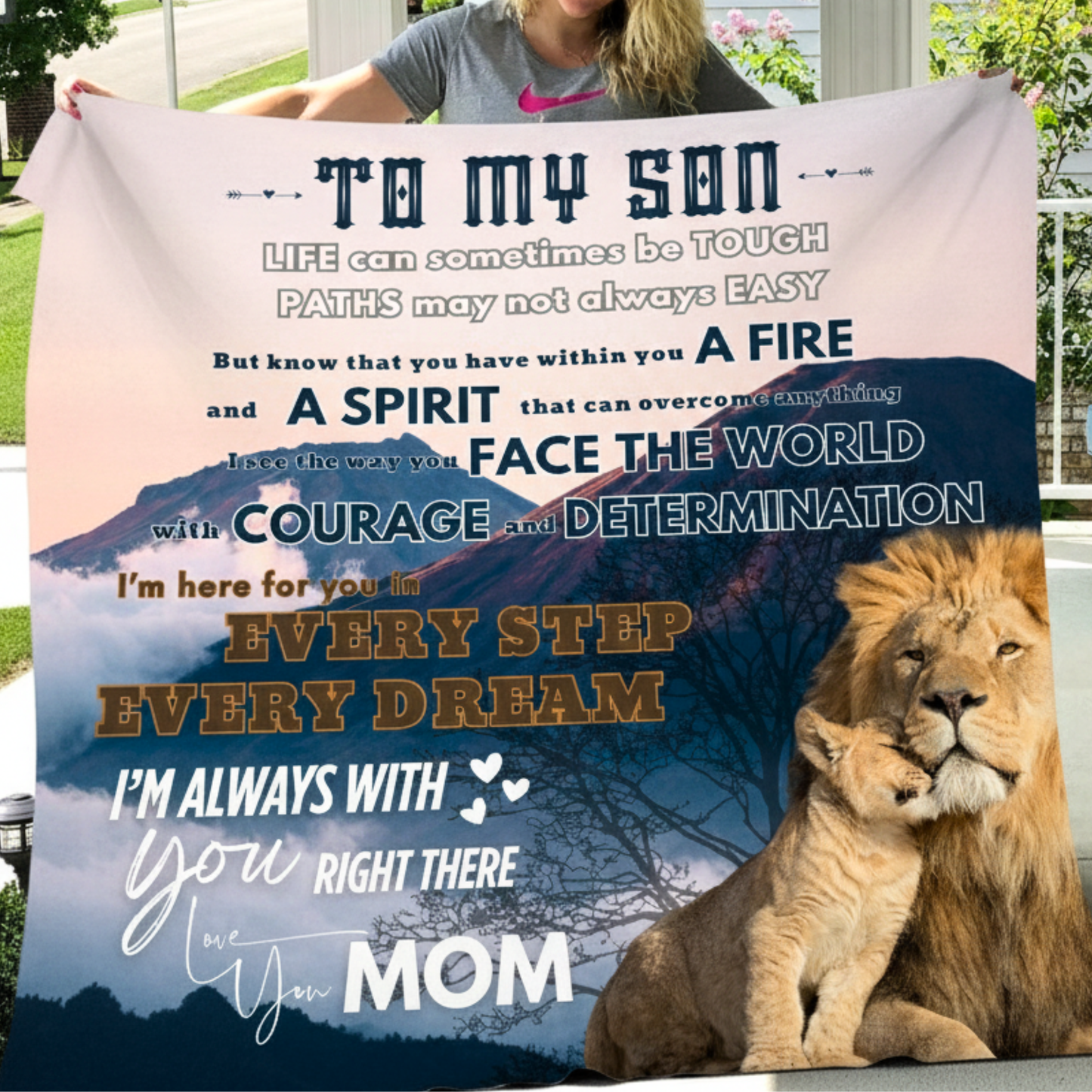 Special Gift For Son Blanket - A Warm Embrace From Mom