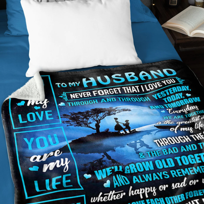 Special Gift For Husband Blanket - From Wife